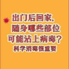 出門后回家，身上哪兒最可能沾染病毒？